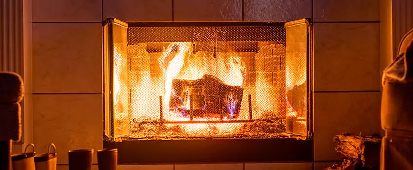 Mendota Hearth Landscape Fireplace Installation in Taylor, Michigan
