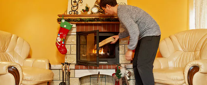 Rusted Metal Fireplace Restoration in Taylor, Michigan