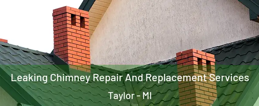  Leaking Chimney Repair And Replacement Services Taylor - MI